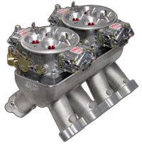 M&M Competition Racing Engines Custom Cast Aluminum SB2 Dual Dominator Intake Manifold